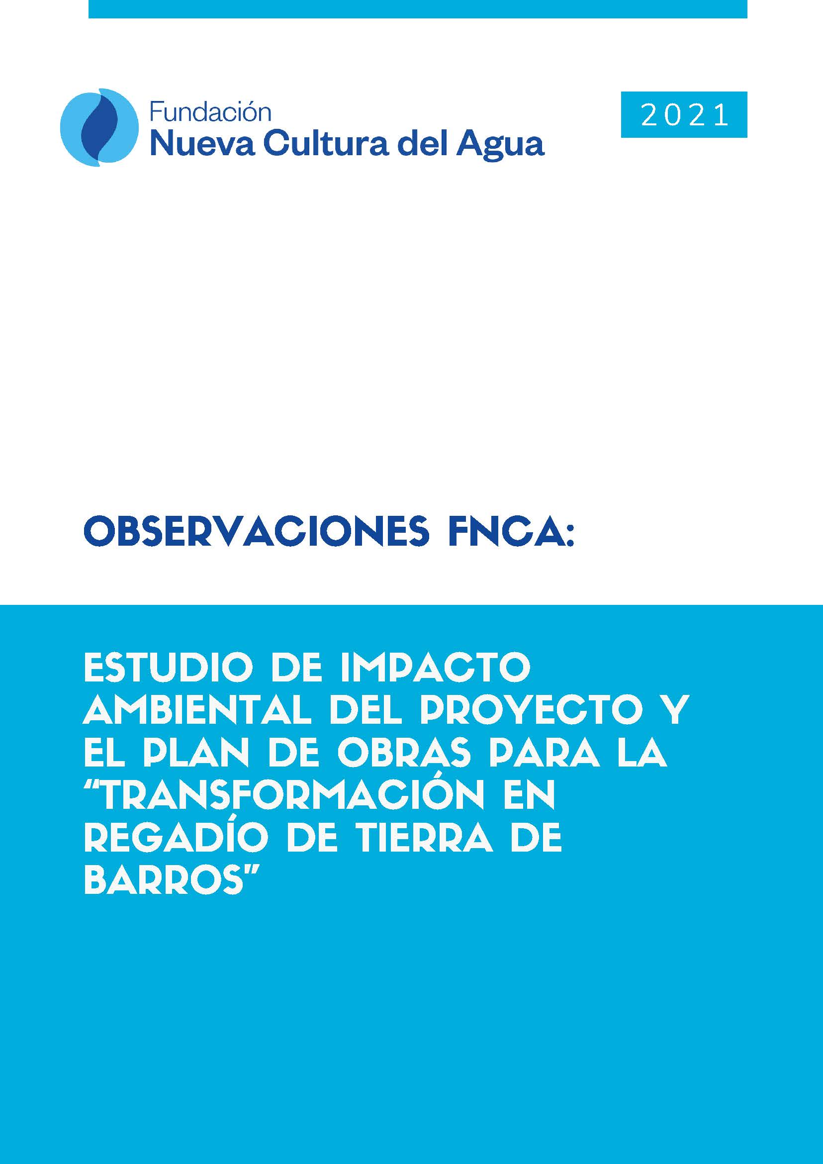 Observaciones al IEA del proyecto de regadío de Tierra de Barros